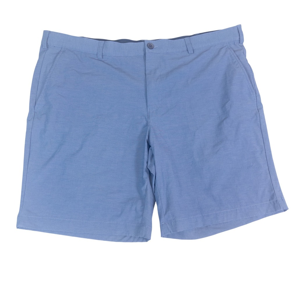 IZOD Golf Mens Blue Straight Fit Performance Shorts Size 42